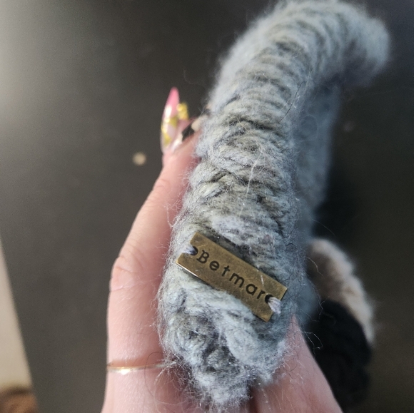 Betmar Knit Beanie with Floral Accent - Picture 3 of 3